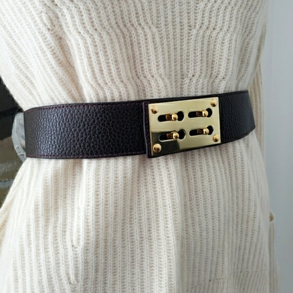 Sophie Hulme | Gold-plated Leather Belt - Picture 2 of 13
